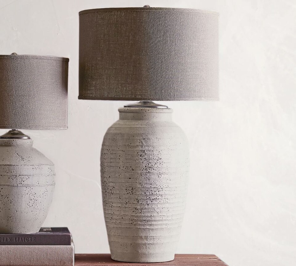 Maddox Ribbed Table Lamp Base Pottery Barn Australia